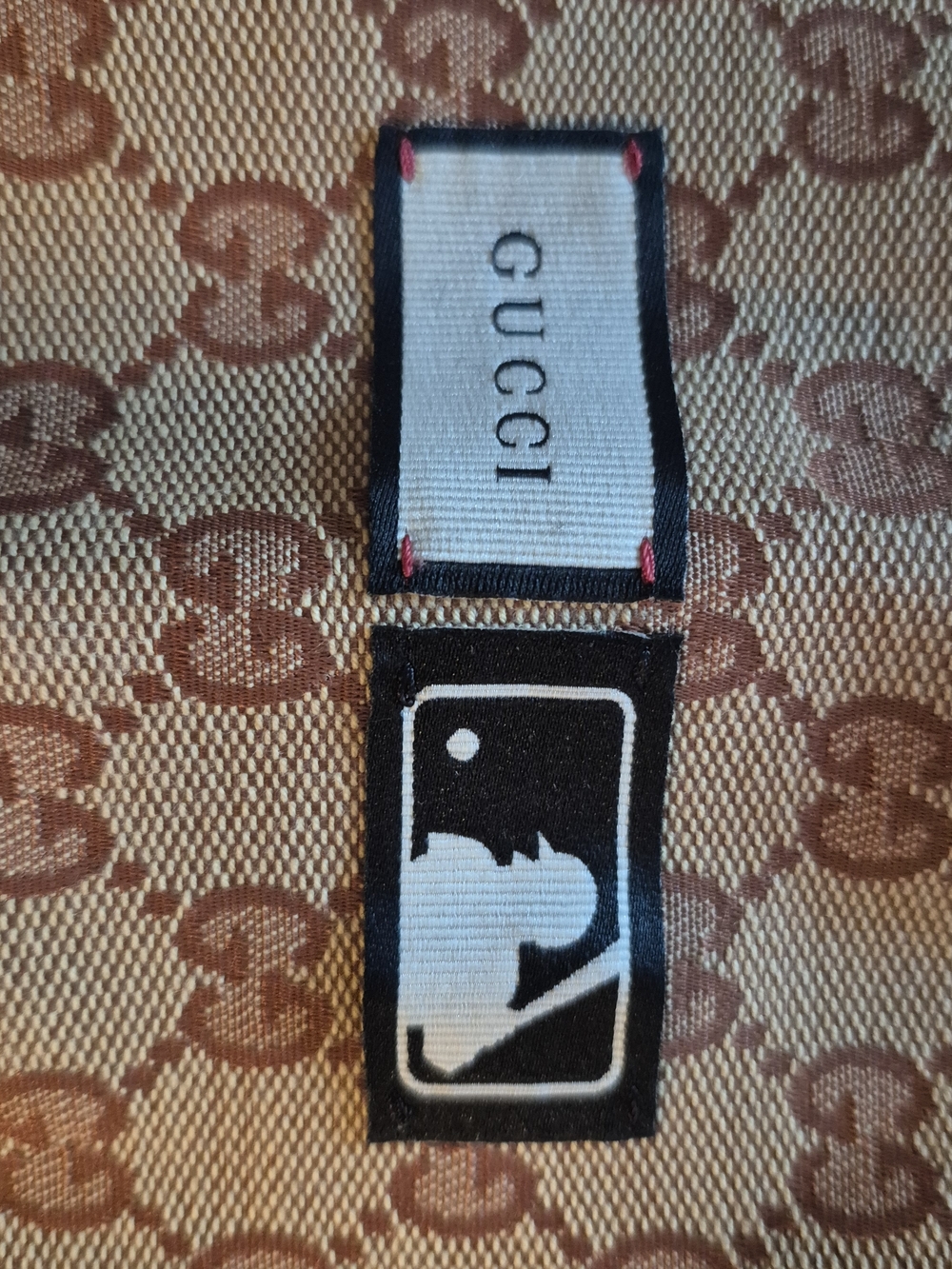 Gucci X MLB Toiletry/Slipper Bag. Beige Monogram Canvas Item, BRAND NEW